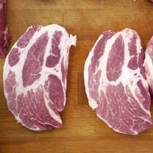 überbackenes gyros (1) Das Fleisch für unser überbackenes Gyros