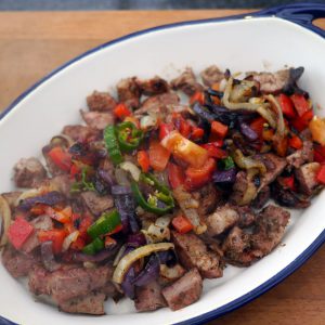 überbackenes Gyros vor der Überbacken