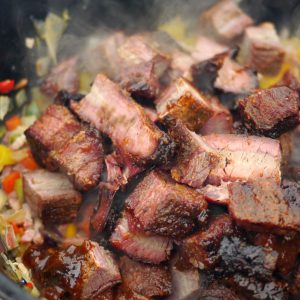 Texas Brisket Stückchen fürs Chili