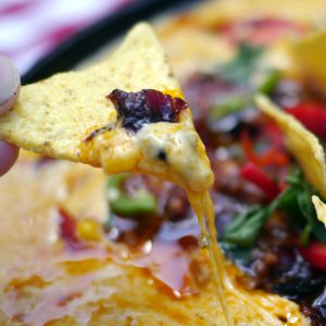 Queso Fundido in Gußpfanne