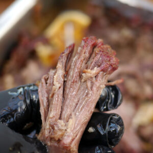 pulled beef taco 2 Pulled Beef Taco Rohmaterial nach dem Pullen