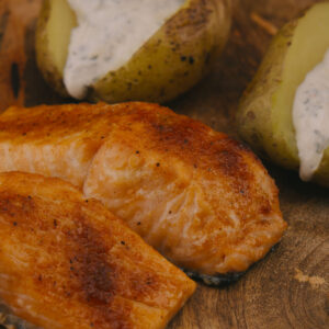 Texas Lachs Nahaufnahme