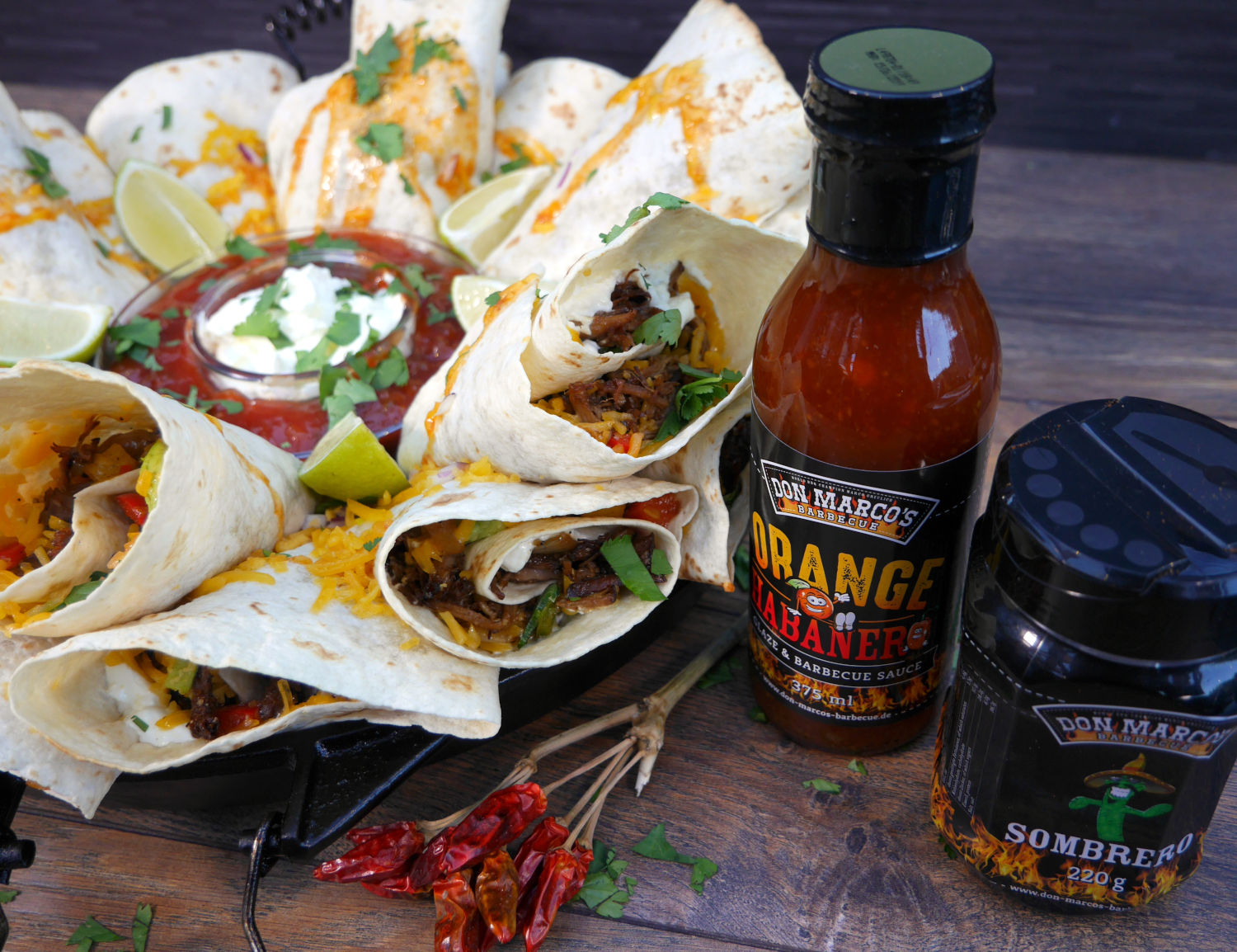 carnitas main carnitas mit Orange Habanero Glaze und Sombrero Rub