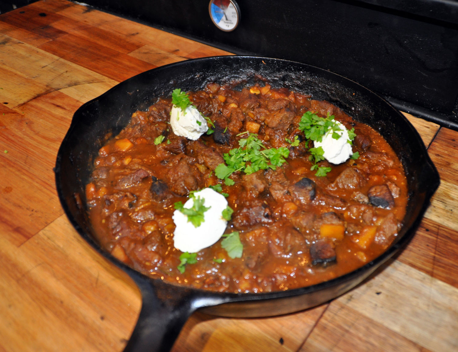wildragout main wildragout rezept in der gusseisernen Pfanne