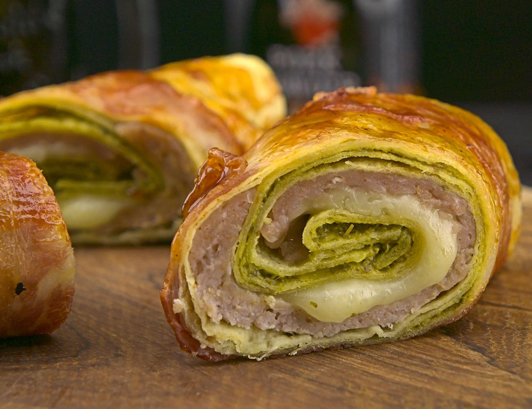 Crystall Mett Rolle Main Tortilla Rezept : Crystall Mett Rolle aufgeschnitten