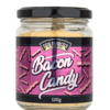 Bacon Candy Glas vor weißem Hintergrund